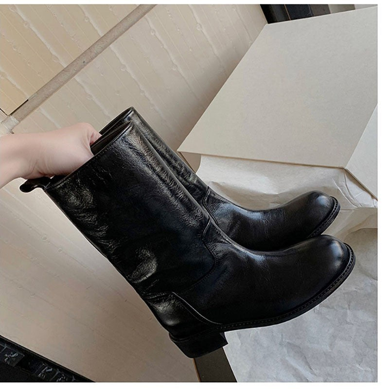 Martin Grape Mom Retro Length Knight Boots