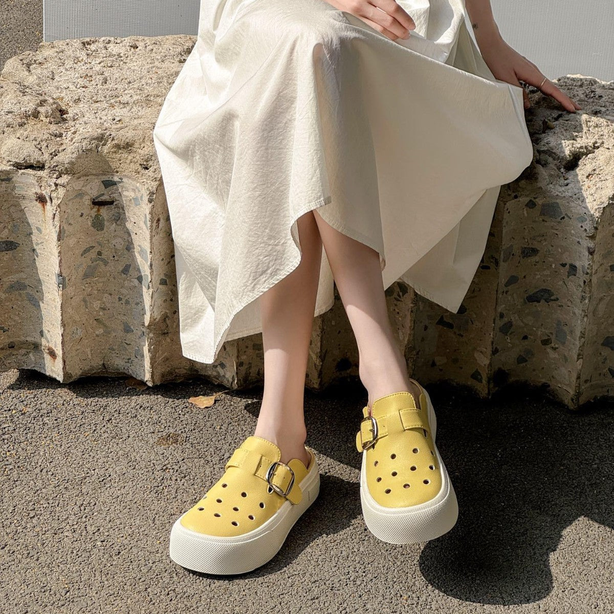 Women's Bottom Half Support Leisure Pump Outer Wear Casual Shoes