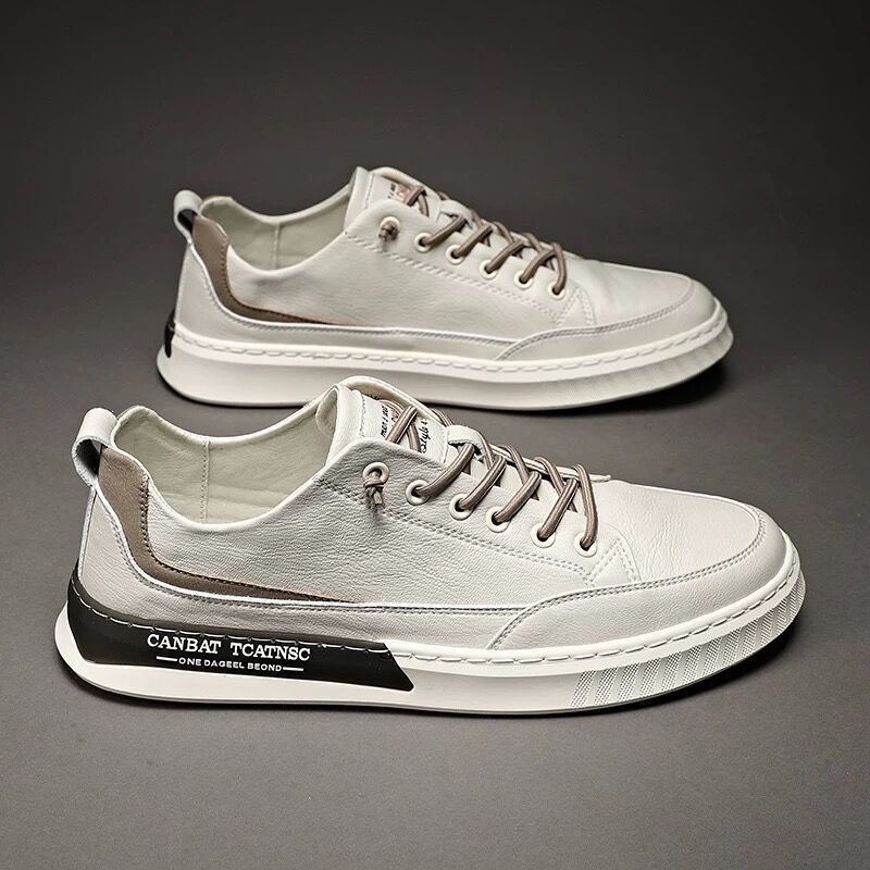 Men's Cow Height Increasing Insole Sports Breathable Sneakers