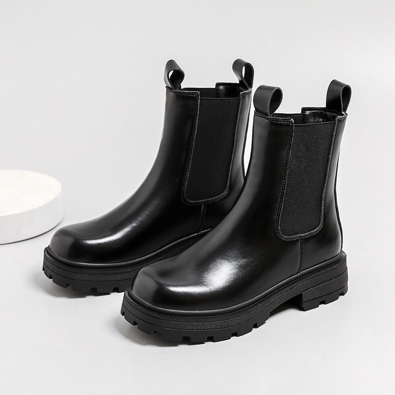 Women's Simple Chelsea Martin Chunky Fashion Single Boots