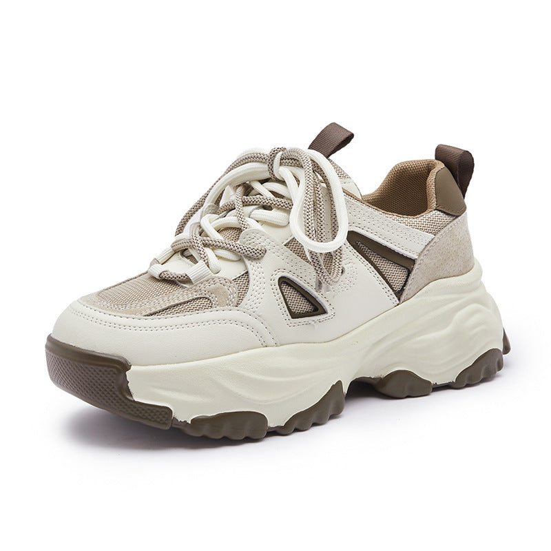 Women's Dad Spring Muffin Platform Mesh Breathable Versatile Sneakers