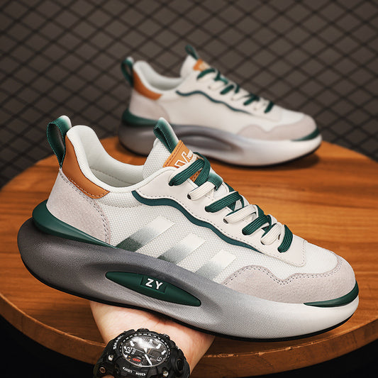 Men's Mesh Breathable Platform Fashion Genuine Sports Sneakers