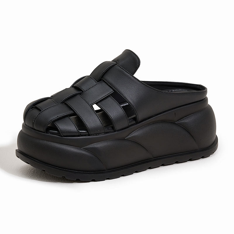 Women's Woven Closed Toe Pitcher Plant Fashionable Sandals