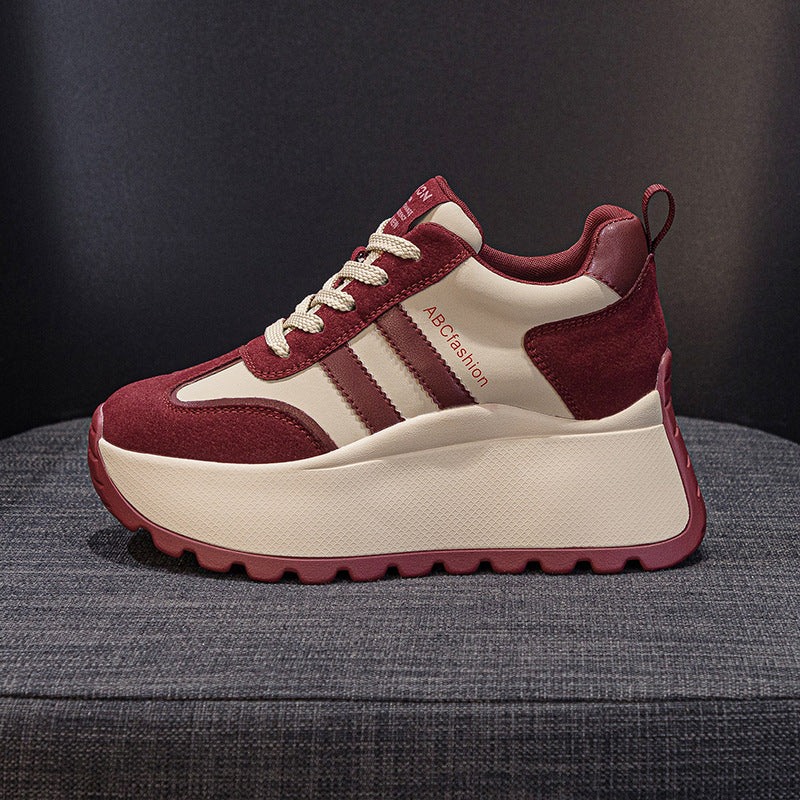 Women's Fashionable Thick Bottom Increased Fashion Letters Women's Casual Shoes