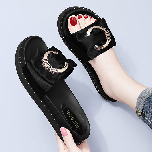 Women's Summer Outdoor Fashionable Versatile Flat Bottom Sandals