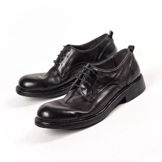 Men's Handmade Formal Wear Genuine Sole Business Big Leather Shoes
