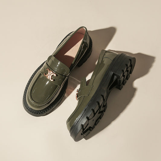 Women's England Style Triumph Door Latch Soft Casual Shoes