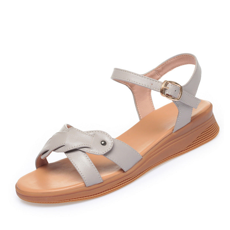 Women's Genuine Flat Bottom Comfort Soft Plus Sandals