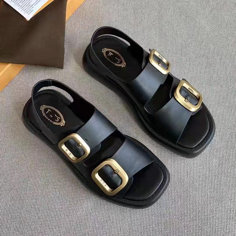 Women's Batch Shredded Potatoes Summer Thick-soled Comfortable Sandals