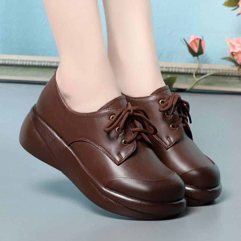 Women's Up Round Toe Soft Bottom Platform Women's Fashion Shoes