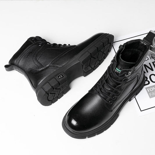 Men's Layer Cowhide Martin Tooling Style Real Boots