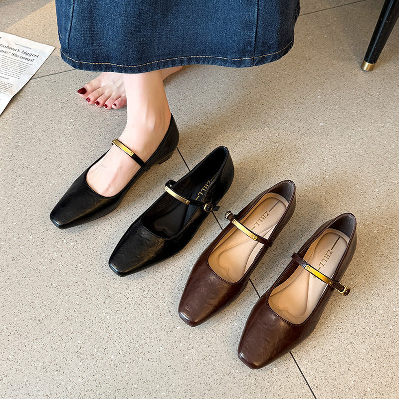 Women's & Men's Fashion French Evening Style Temperament Commute Men's Shoes