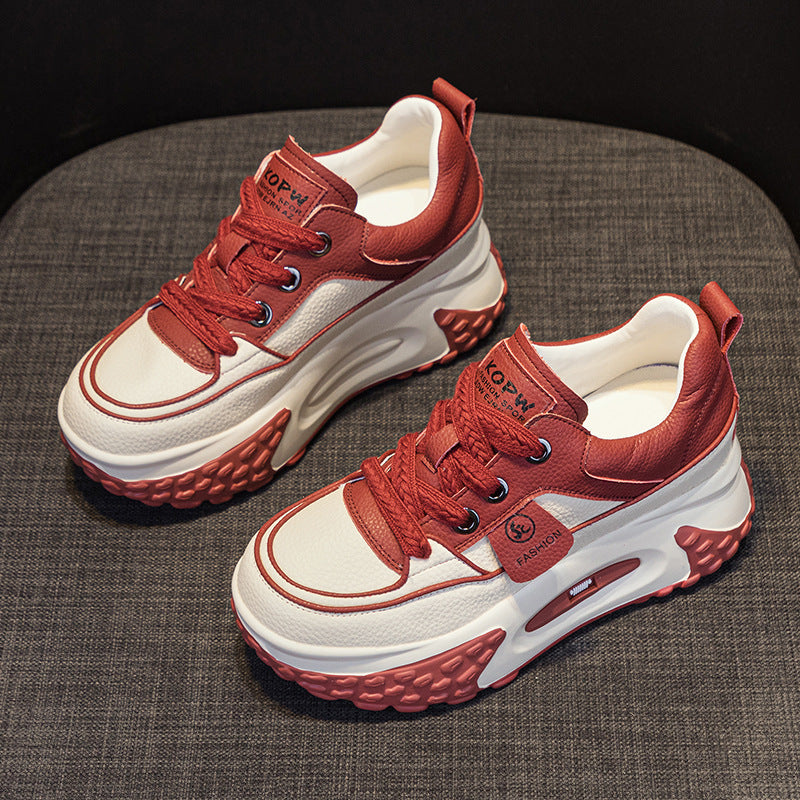 Women's Dad Pop-up Autumn Lightweight Platform Height Women's Casual Shoes