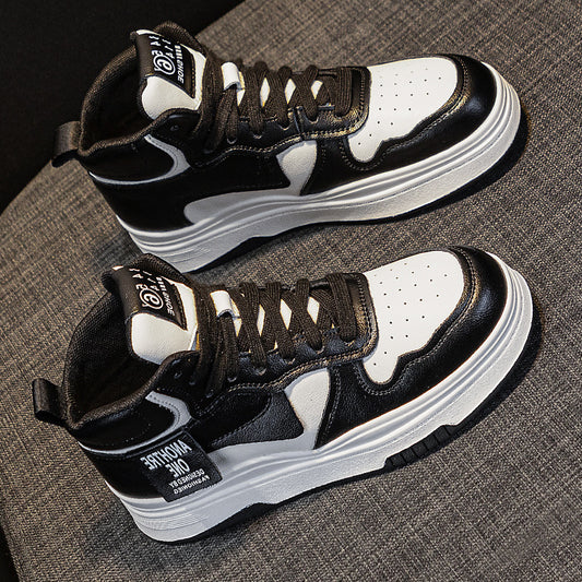 White For Breathable Platform Sports Fashion Sneakers