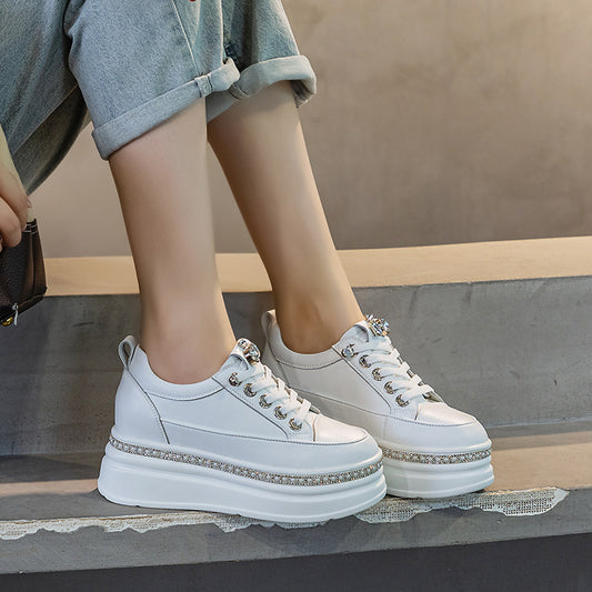 Women's Autumn White With Diamond Sole Women's Shoes