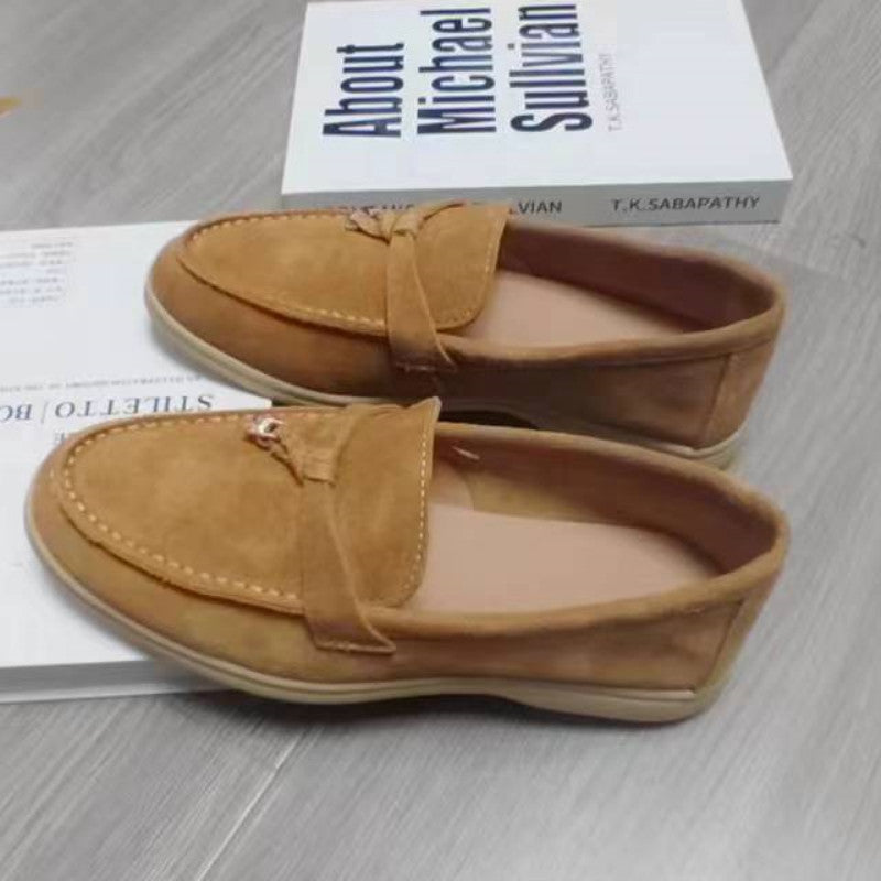 Women's England Style Plus Size Comfort Slip-on Loafers