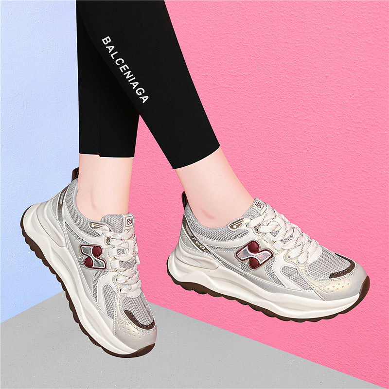 Women's Broken Size Style Spring Platform Dad Leisure Climbing Sneakers