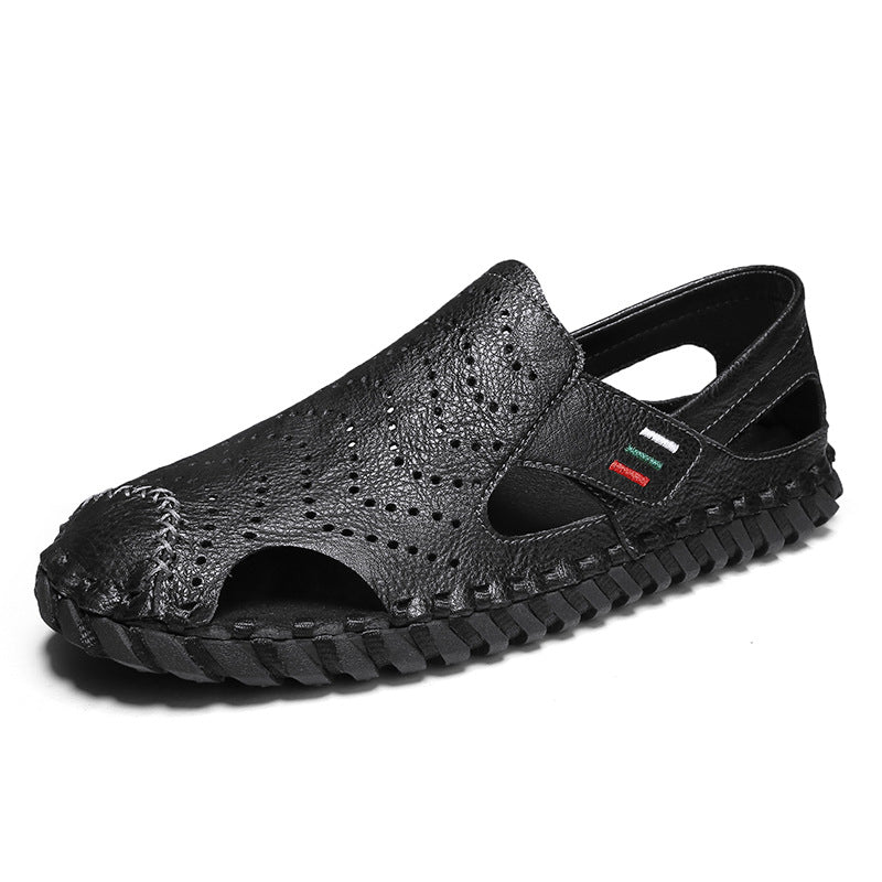 Men's Summer Fashion Closed Toe Green Less Lightweight Sandals