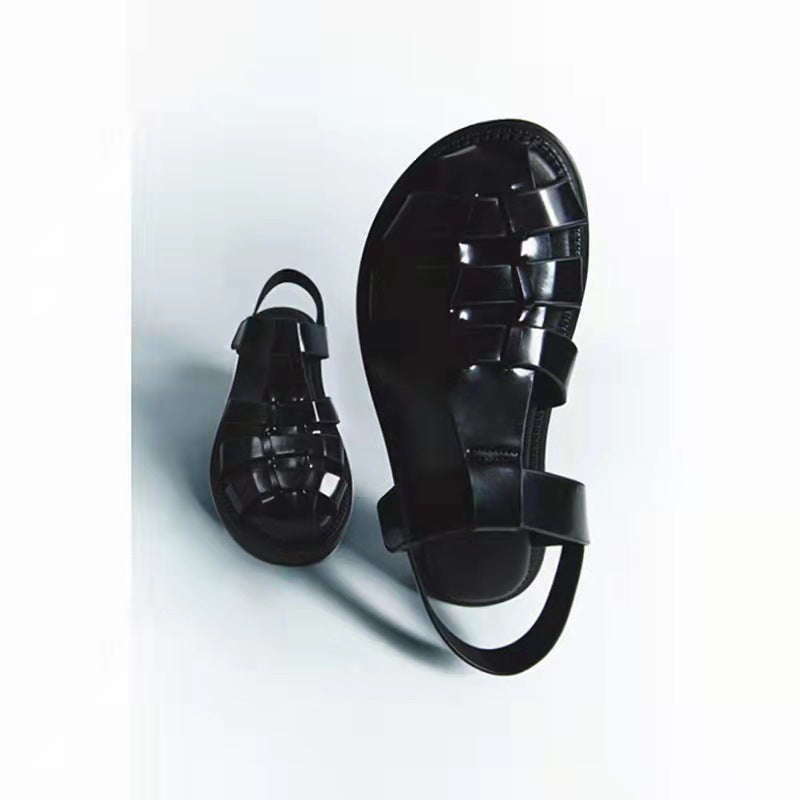 Women's Ankle Backpack Strap Flat Summer Platform Heels