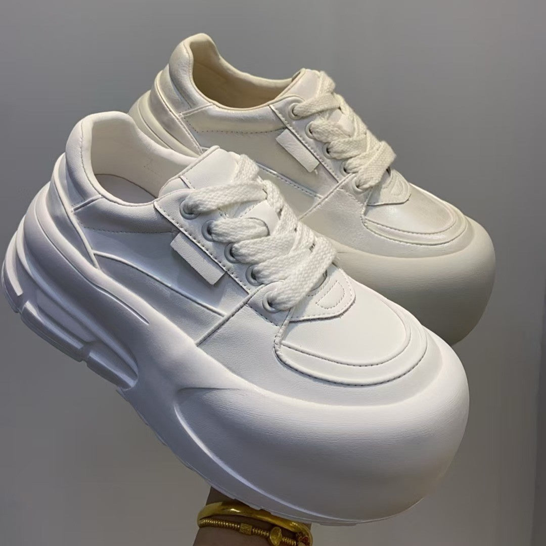 Women's Heightened Easy Wear Spring Ugly Cute Sneakers