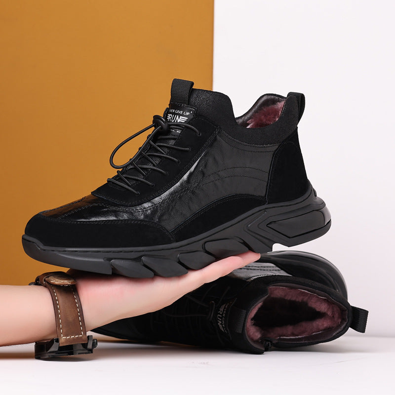 Men's Winter Genuine Wool Cotton Fashion Sports Break Men's Shoes