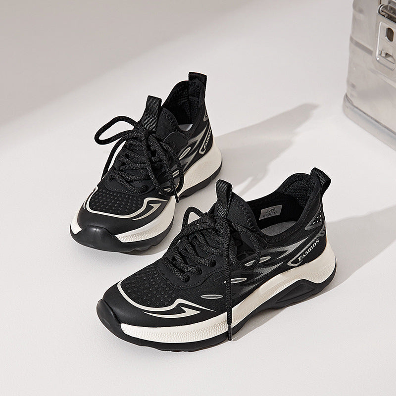 Women's Mesh Flying Woven Plus Size Sports Casual Shoes