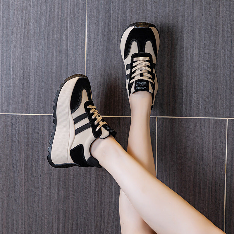 Women's Fashionable Thick Bottom Increased Fashion Letters Women's Casual Shoes