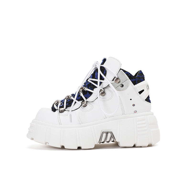 Color Block Punk Raise The Bottom Hot Casual Shoes