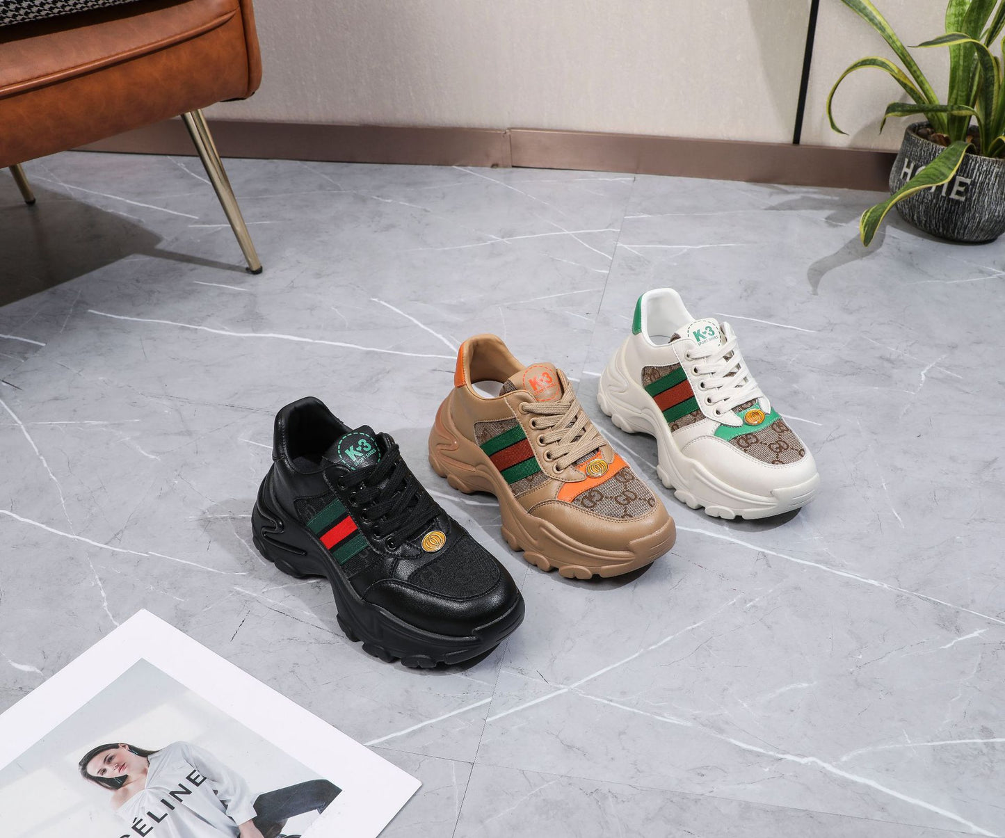 Women's Platform Dad European Goods Genuine Fashion Casual Shoes
