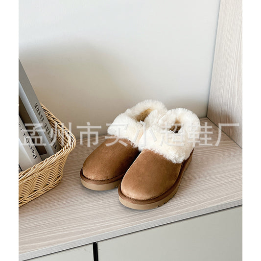 Collection Village Sheep Double Face Short Snow Boots