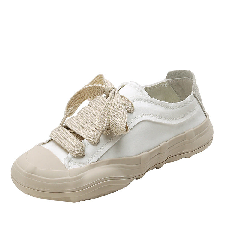 Women's Summer Round Toe Dissoed Half Sports Canvas Shoes