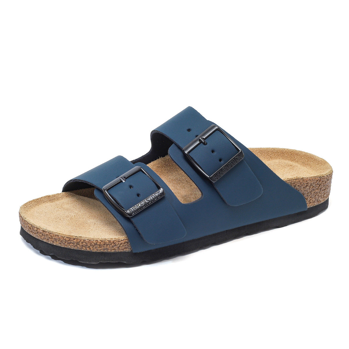 Women's & Men's Original Cowhide Double-breasted Cork Sole Fashion Sandals