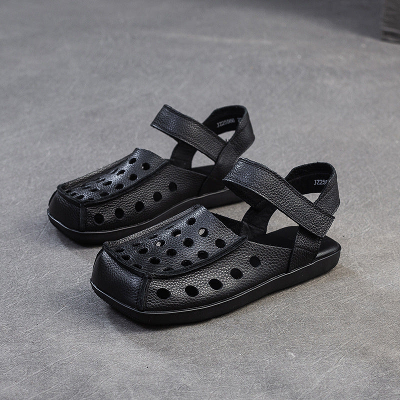 Women's Breathable Velcro Flat Bottom Comfort Mother's Sandals