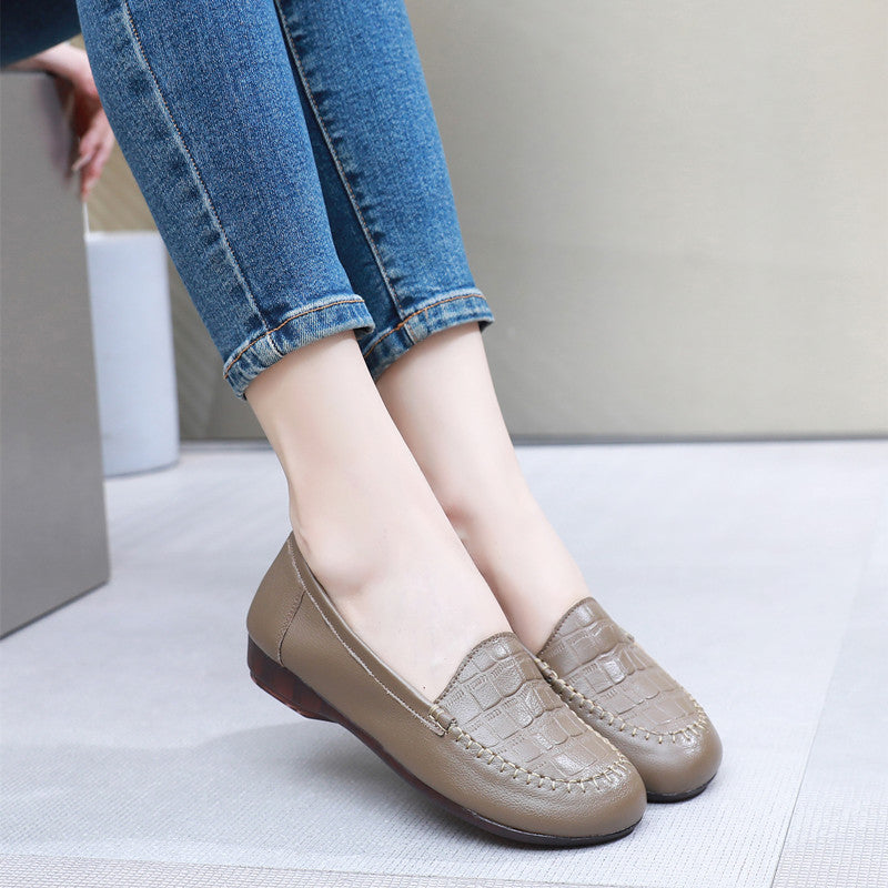 Women's Retro Authentic Leisure Versatile Plus Size Soft Loafers