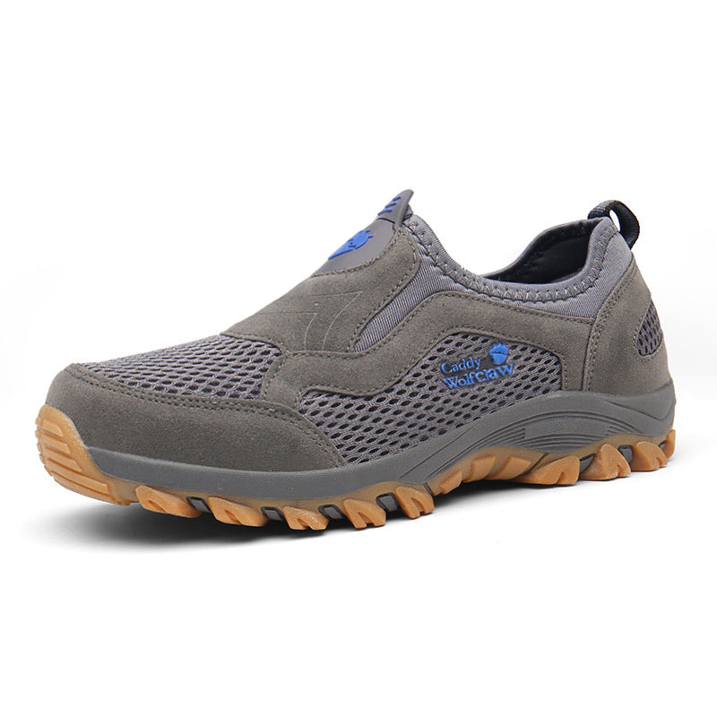 Men's Summer Breathable Mesh Slip-on Walking Dad Men's Shoes