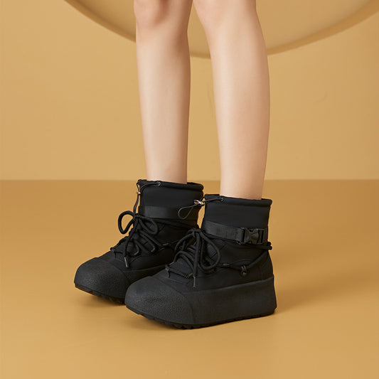 Women's Height Increasing Insole Winter Thick Bottom Snow Boots