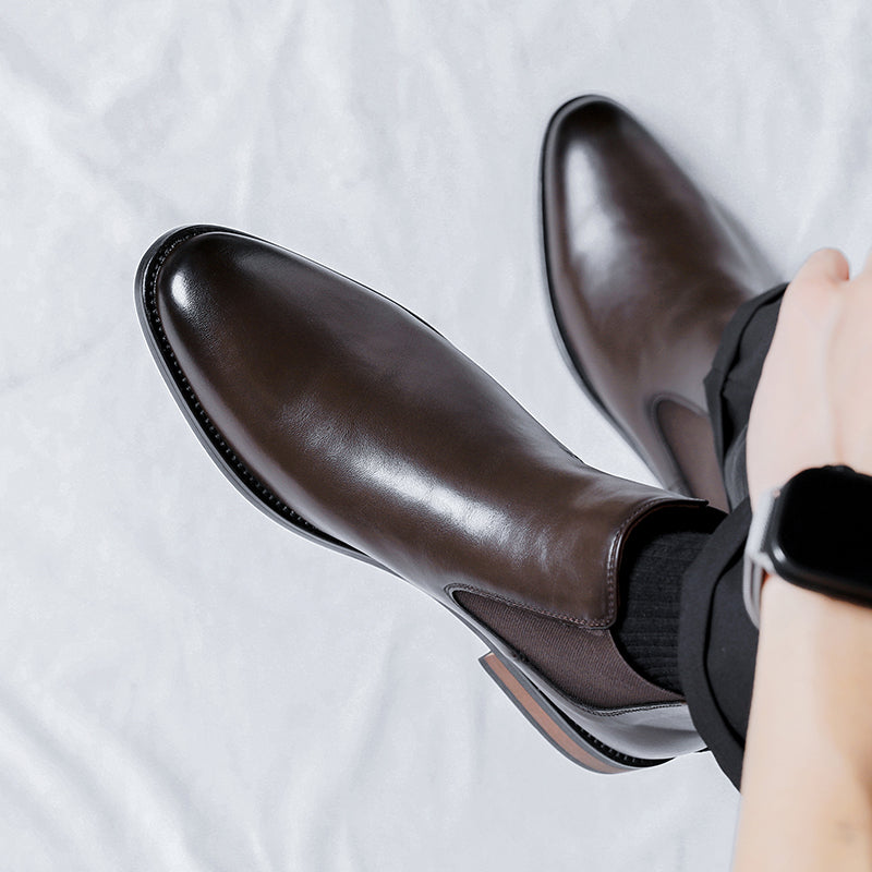 Height Increasing Male Martin Cotton Business Formal Wear Wedding Bridegroom Boots