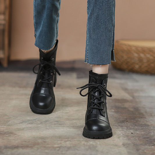 Women's Martin Thick-soled British Style Short Boots