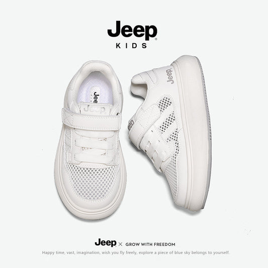 Children's White Summer Boys Pe Class Mesh Kid's Sneakers