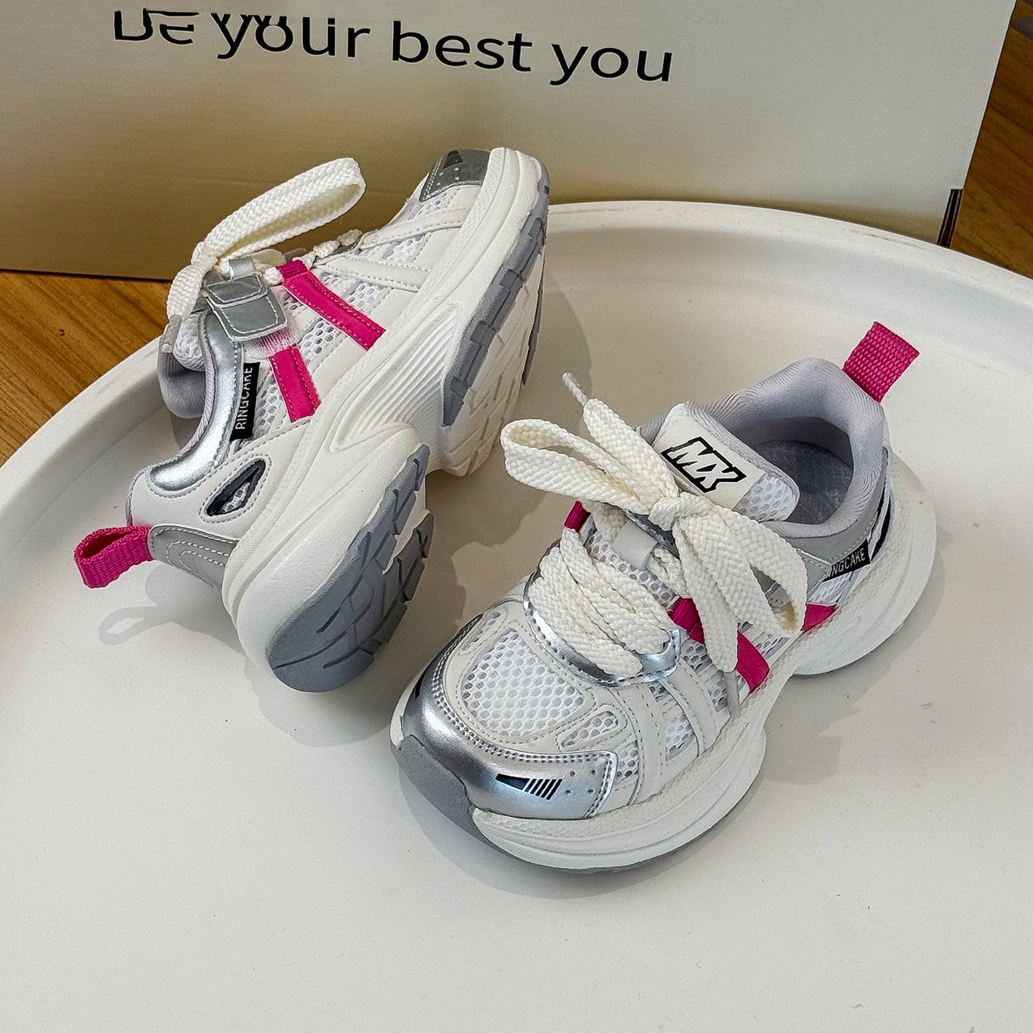 Children's Single Mesh Lightweight Breathable Boys Fashion Kid's Sneakers