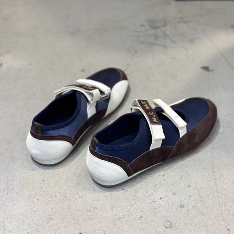 Women's Meow Retro Color Matching Magic Stick Sports Mary Casual Shoes