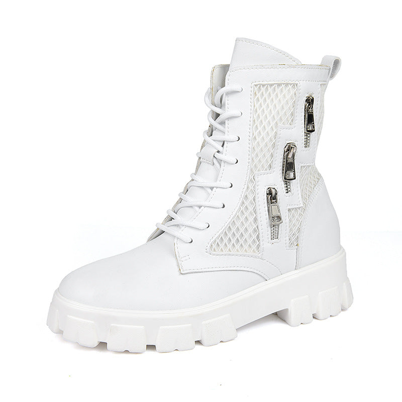 Men's Plus Size Lovers Zipper Board Fashion Sneakers