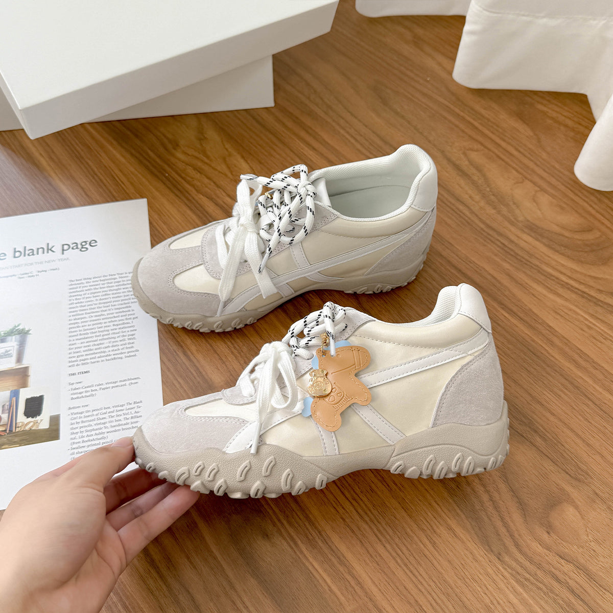 Women's Insole Little Pony Training Spring Small Size Leisure Crescent Thick Women's Shoes