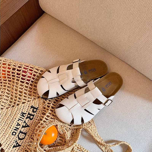 Women's Leisure Toe Cap Pig Cage For Slippers