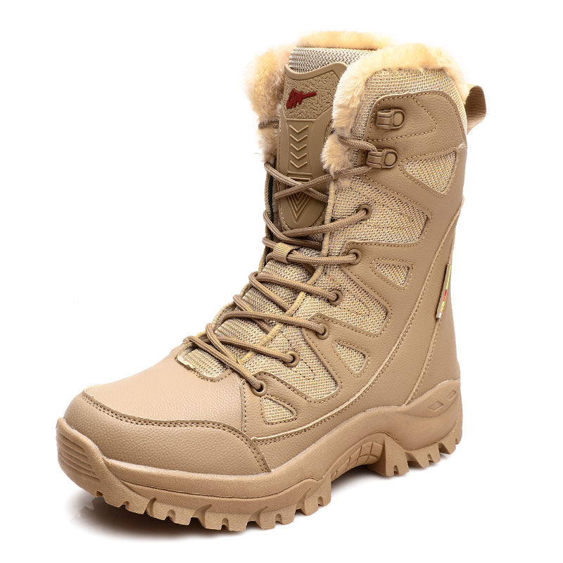 Women's & Men's Spring Fashion Outdoor Hiking Platform Fleece-lined Men's Shoes