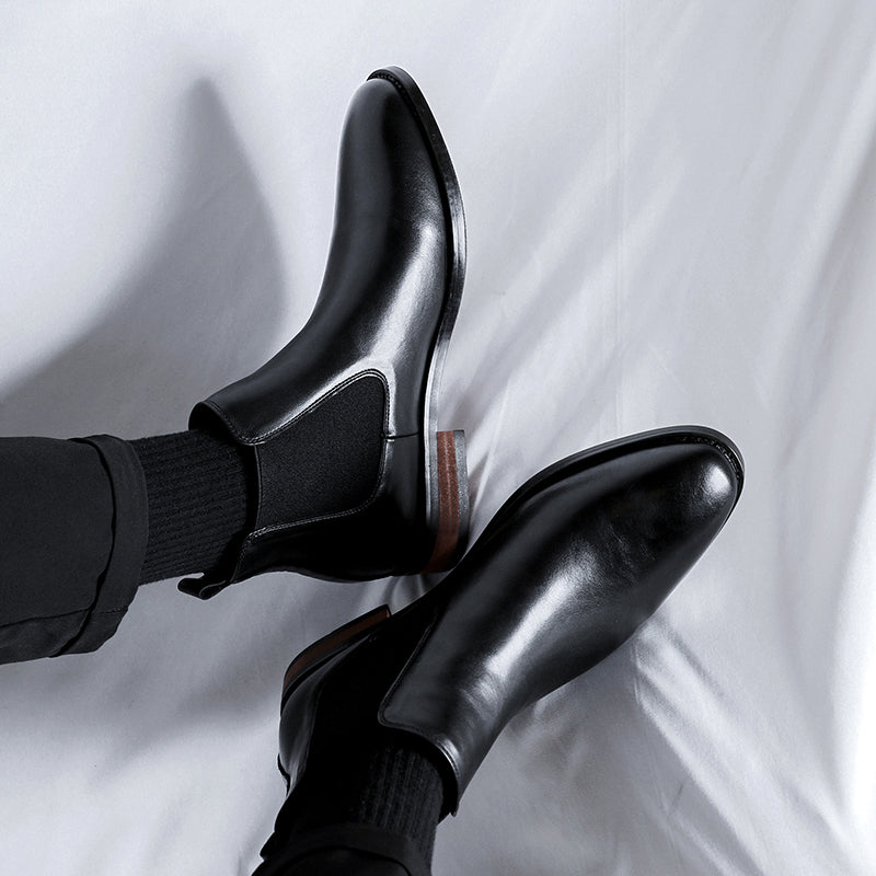 Height Increasing Male Martin Cotton Business Formal Wear Wedding Bridegroom Boots