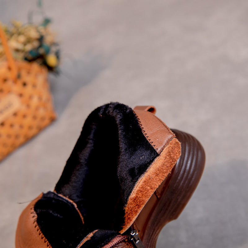 Women's Mother's Cotton Winter Warm Beef Tendon Boots