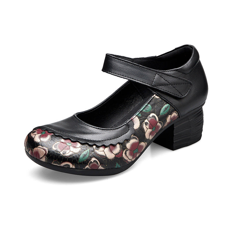 Women's Autumn Mom Round Head Chunky Soft Women's Shoes