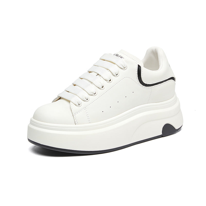 Women's Thick-soled High White Fashion Lightweight Breathable Women's Casual Shoes