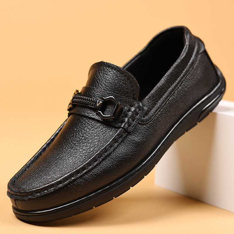 Men's Cool Summer Sheepskin Genuine Pumps Loafers